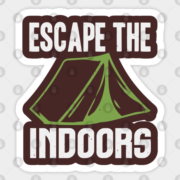 escape the indoors Sticker by Dasart